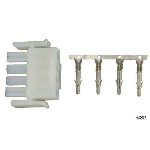 Male AMP 2 Speed Pump Plug Housing 4 pin and 4 x AMP male pins