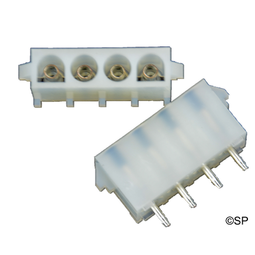 Female AMP PCB solder mount 4 pin socket