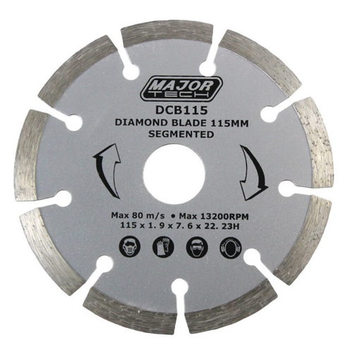 Major Tech DCB115 115mm Diamond Cutting Blade for Spa Technicians