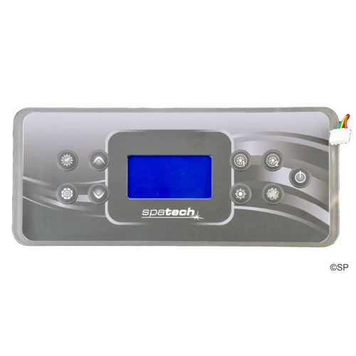 Spa-Tech MP30 Touchpad - 9 button - 2 pump - Rectangular - Suits Black CIII box AND Grey CII box