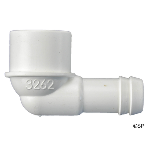3/4" B x 25mm / 1" Spg - 90 Ell Barb Adaptor