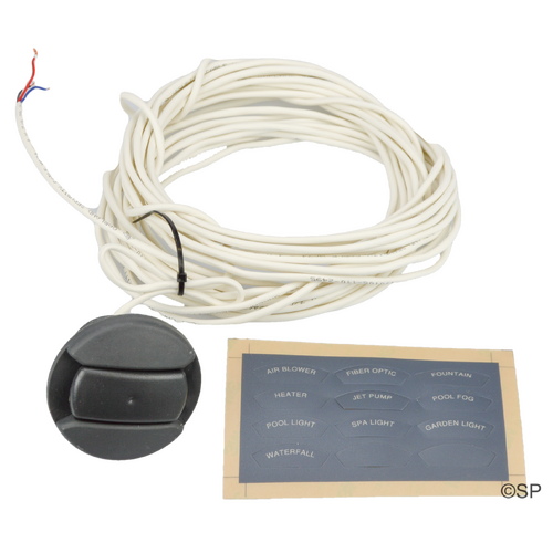 Gemini Button - Grey - Twin electronic control panel with 10m cable - use with AquaSwitch