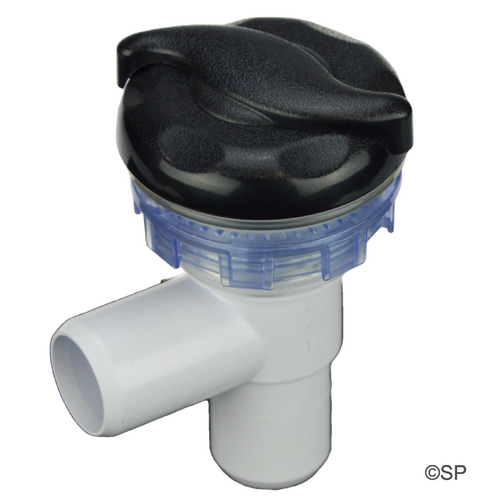 Rising Dragon Waterfall Flow Control Valve - Oasis Spas - S Handle - Black