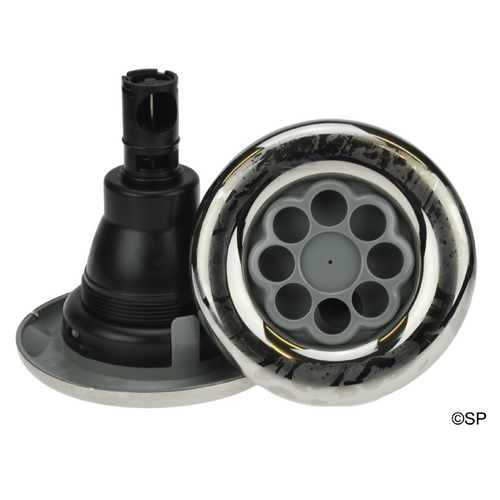 Rising Dragon 5" Quantum Series Multi-Port Single Pulse - w/SS escutcheon - Threaded - Grey