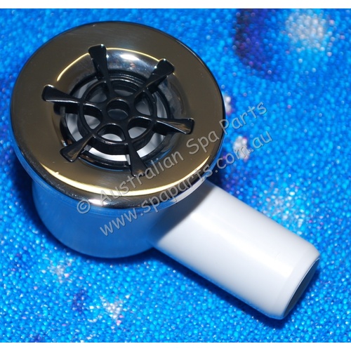 Rising Dragon Drain Assembly - Black with Stainless Steel - Star Face
