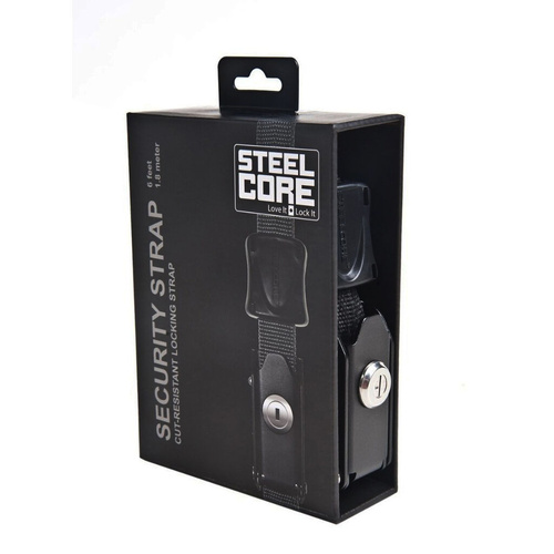 Steelcore 2m / 6FT Tie Down Strap - Key Lockable For Security - PAIR