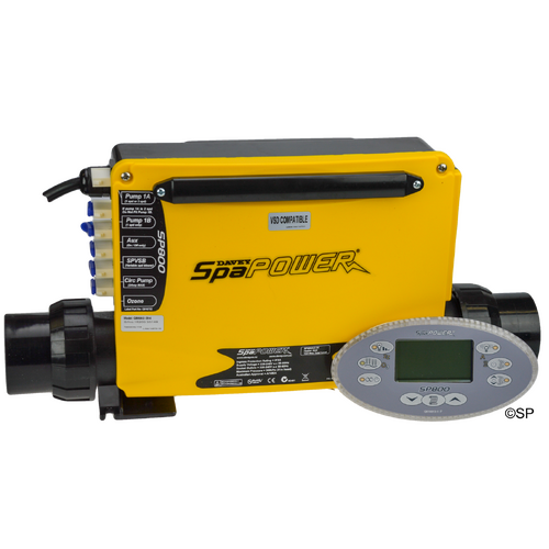 Spaquip Spa Power 800 Controller & OVAL Touchpad - 2.0kw Low Flow Circ System replacement kit