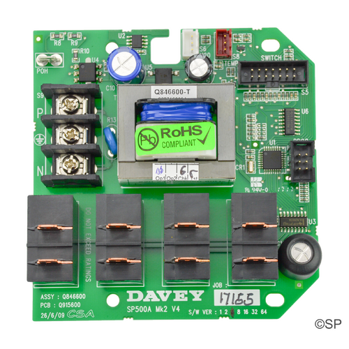 Spaquip PCB - Spa Power 500A Mk II Series
