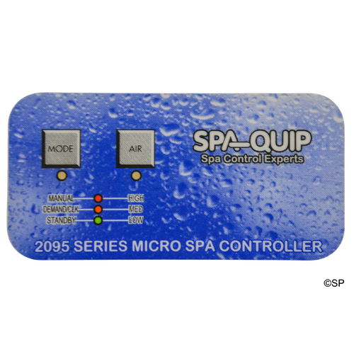 Spaquip 2 way touchpad overlay decal