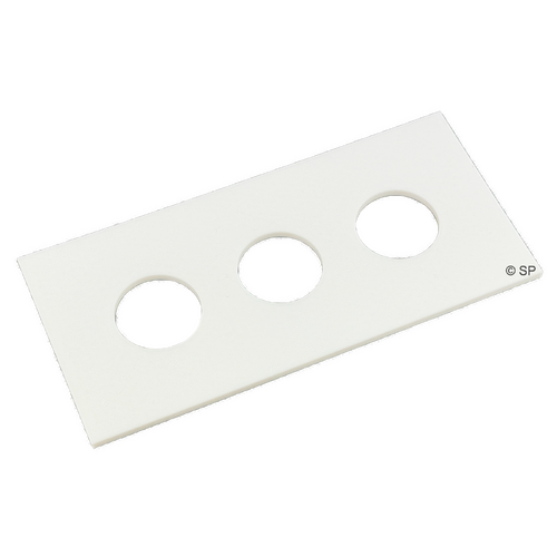 Air Button Adapter Plate - Triple - White