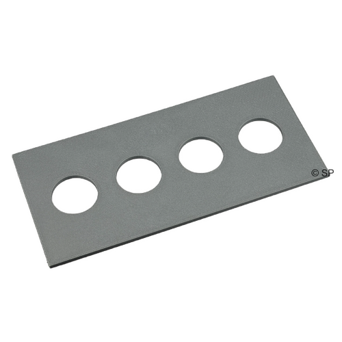 Air Button Adapter Plate - Quad - Silver