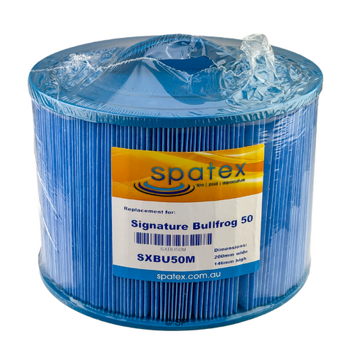 147mm L x 204mm D Signature Spas XMF 50 BF Platinum / Bullfrog Spa Filter Cartridge - Anti-Microbial