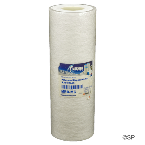 338mm L x 126mm D Rising Dragon Top Load Polyspun Disposable filter cartridge