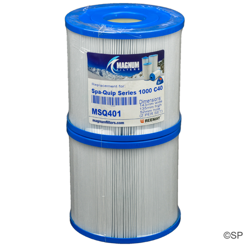 135mm L x 142mm D Spaquip Series 1000 Skimmer Filter Cartridge Pair Q1033