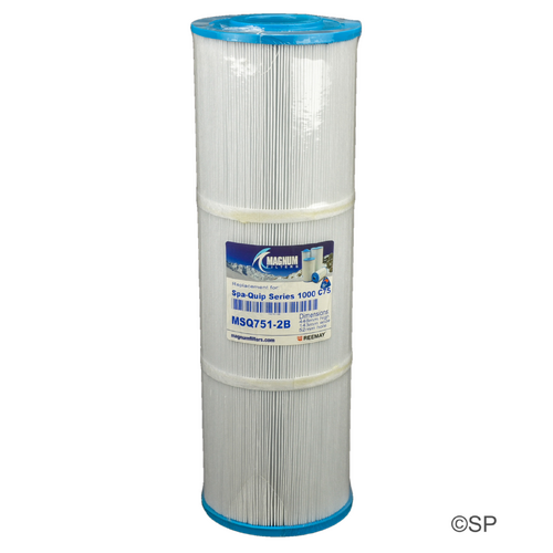 450mm L x 140mm D Spaquip Series 1000 Topload 75 sqft filter replacement cartridge