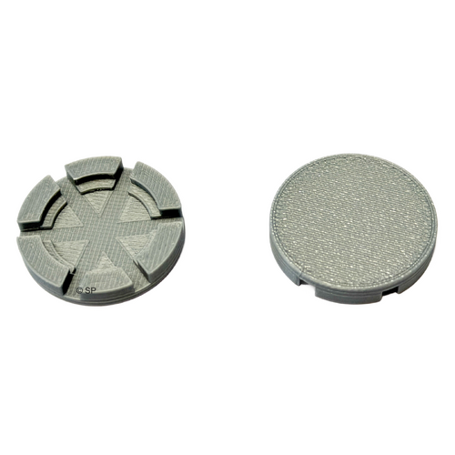 Stylus Air Force 2 Mk1 Spa Bath Air Injector Replacement Cap - Silver