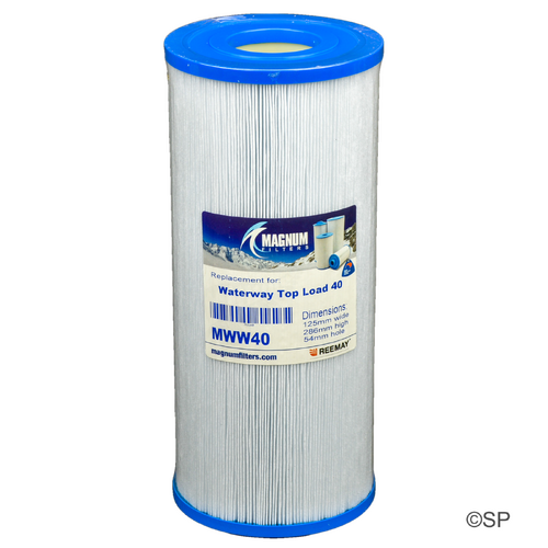 285mm L x 125mm D Waterway 40 spa filter cartridge