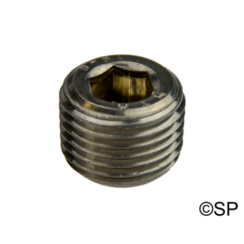 Stainless Steel Plug for Heater Pressure Switch Location 1/8" NPT