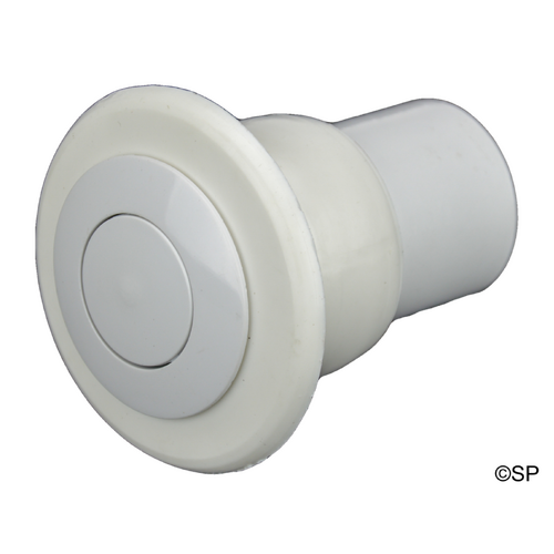 S&P Spa Airbutton Low Profile - White - Concrete/Gunite