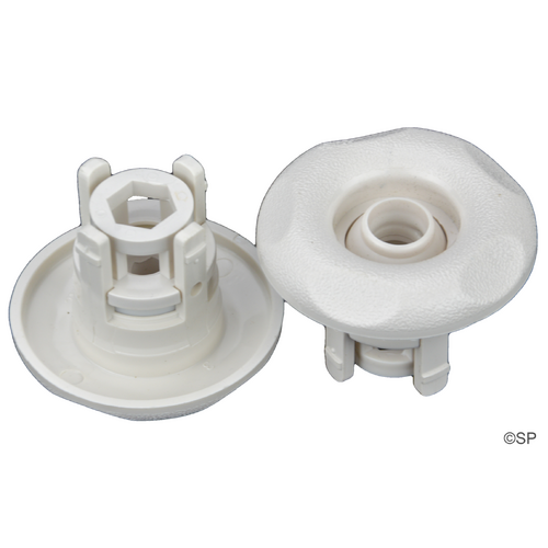 Waterway Adjustable Mini Jet - 5 point textured - Directional - White