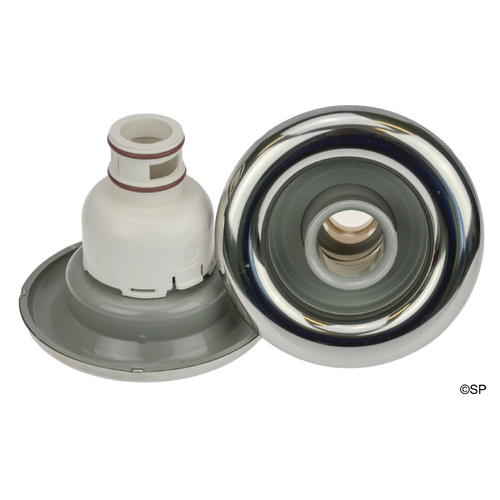 Waterway Non-Adjustable Whirlpool Internal - Grey w/Stainless Steel escutcheon - Snap In