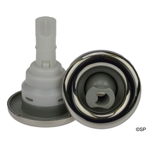 Waterway Poly Storm Roto - Grey w/stainless steel escutcheon - Snap-In style