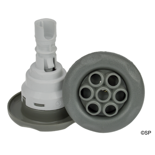 Waterway Poly Storm 5 Point Scallop - Massage - Grey - Snap-In style