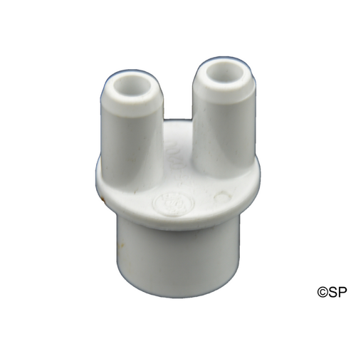 Waterway dual 3/8" barb x 1/2" Spg adaptor