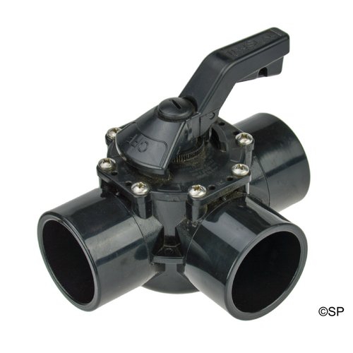 Waterway Tru-Seal 3 way valve 2"S x 2.5" Spg