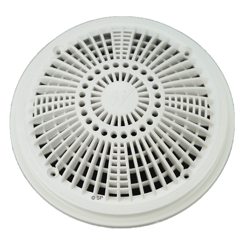 Waterway 8" Tru Flo Drain Cover / Frame - White